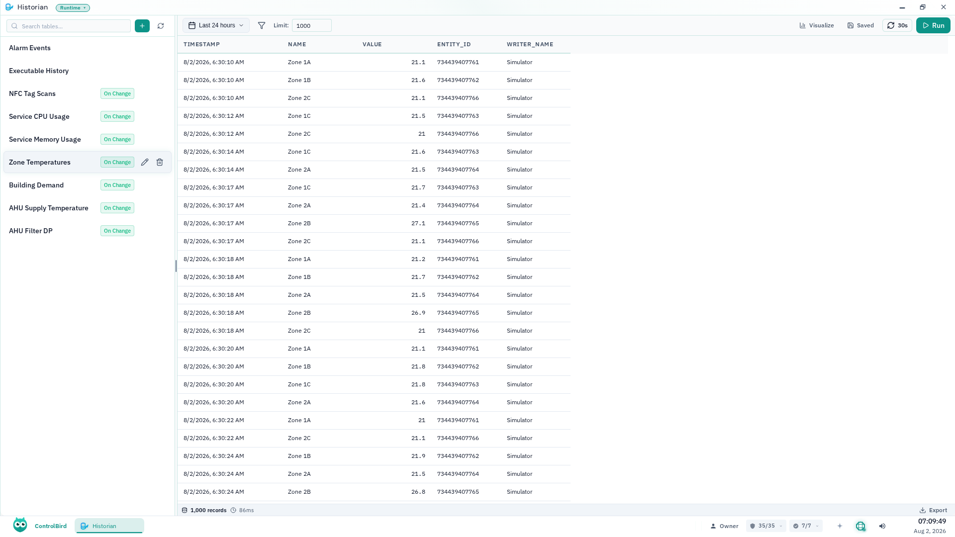 Historian app overview
