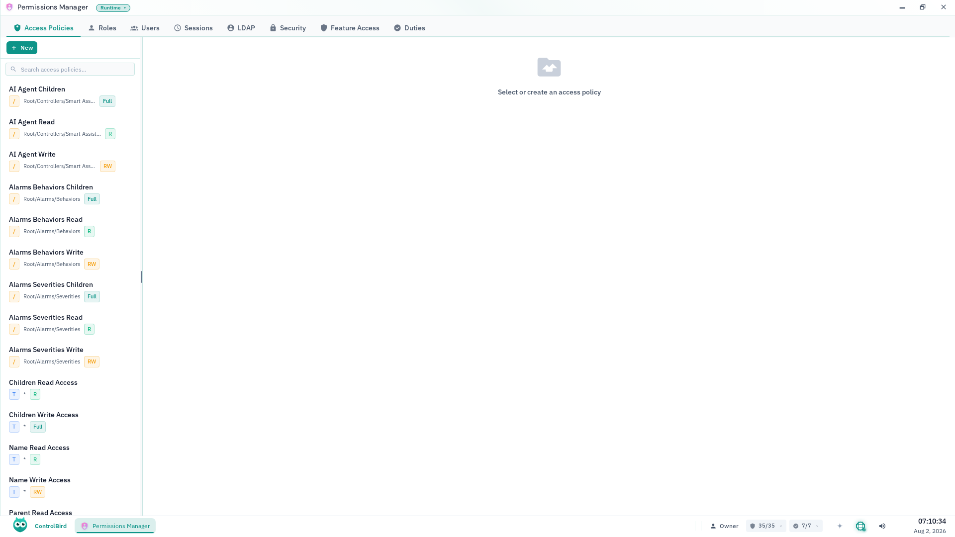 Permissions Manager app